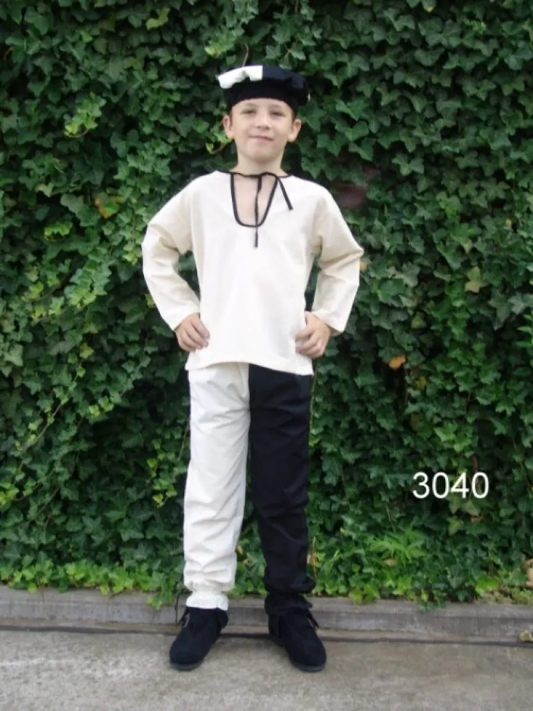 Leonardo Carbone Baumwoll-Kinderhose Schwarz | Kinder Jungen