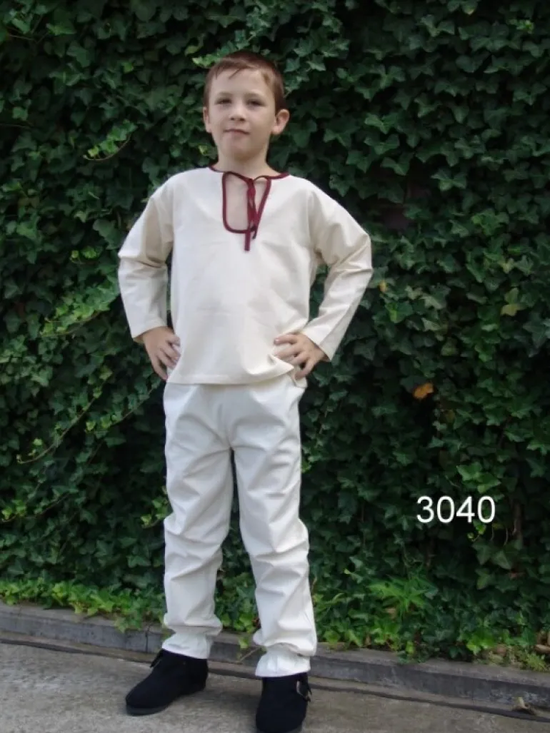 Leonardo Carbone Baumwoll-Kinderhose Schwarz | Kinder Jungen