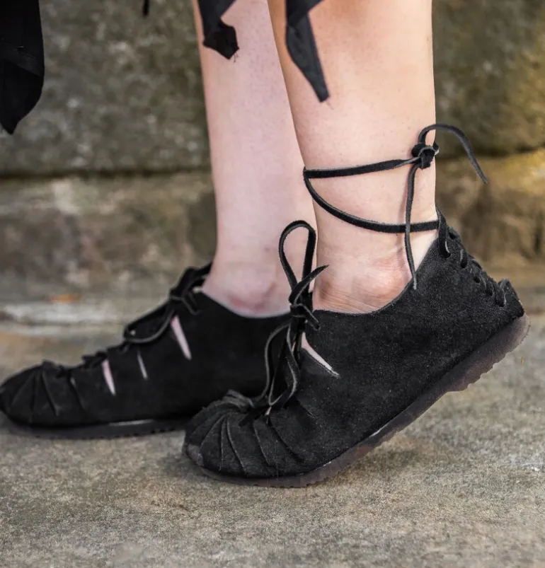 Leonardo Carbone Bundschuhe aus Veloursleder | Schuhe