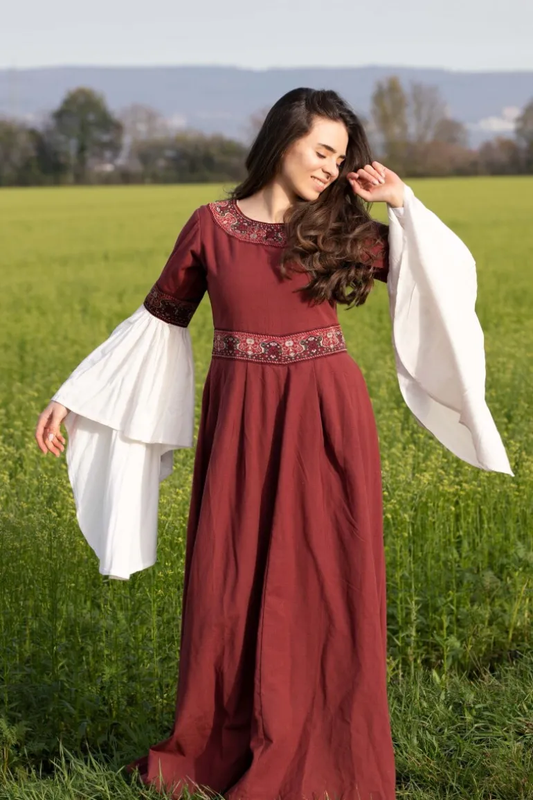 Leonardo Carbone Edles Kleid mit Bordüre "Yala" | Damen Kleider
