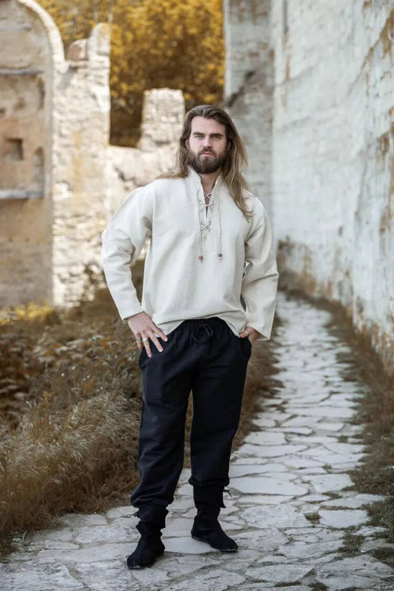 Leonardo Carbone Handgewebtes Baumwoll-Hemd "Ingolf" | Herren Hemden