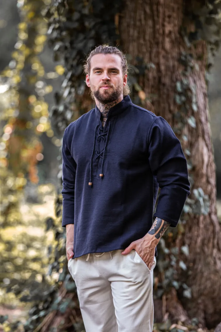 Leonardo Carbone Handgewebtes Baumwoll-Hemd "Ingolf" | Herren Hemden