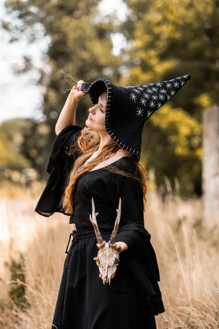 hexenhut_star_schwarz_3.webp Leonardo Carbone Hexenhut "Star" | Damen Kopfbedeckungen