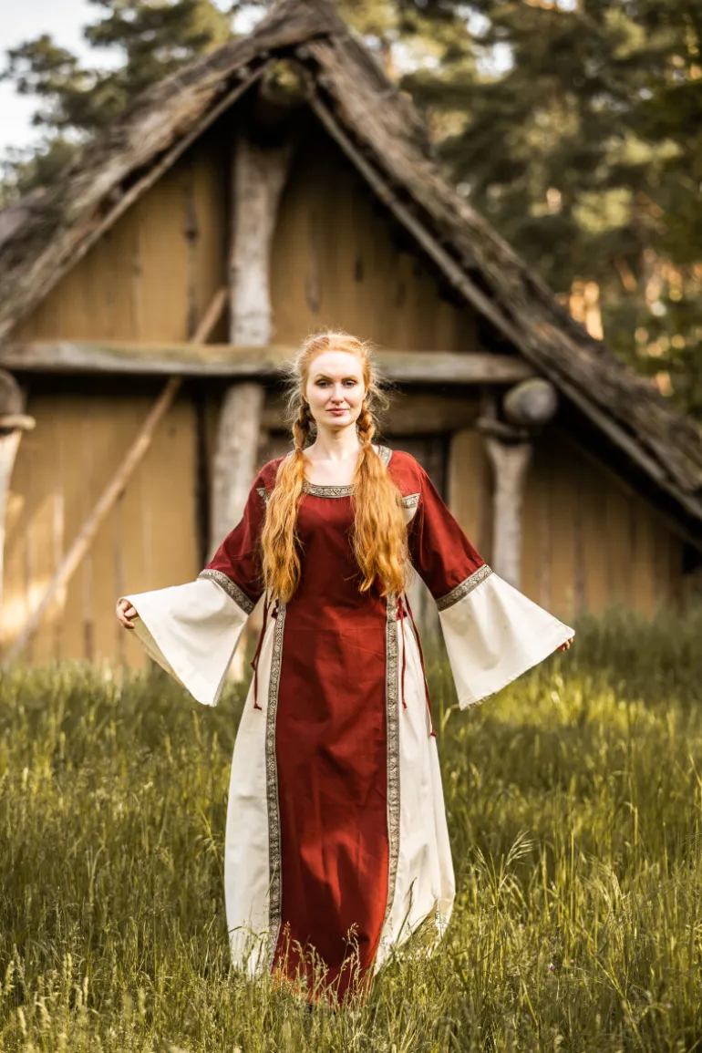 Leonardo Carbone Mittelalter Baumwollkleid "Angie" | Damen Kleider