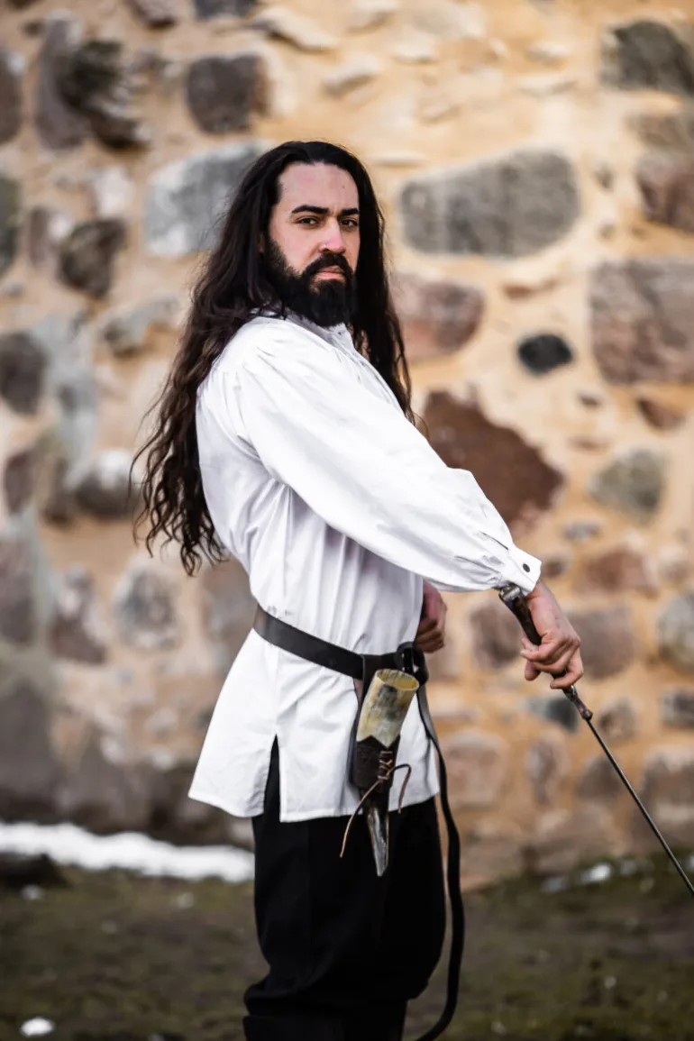 Leonardo Carbone Mittelalter Hemd "Ulrich" | Herren Hemden