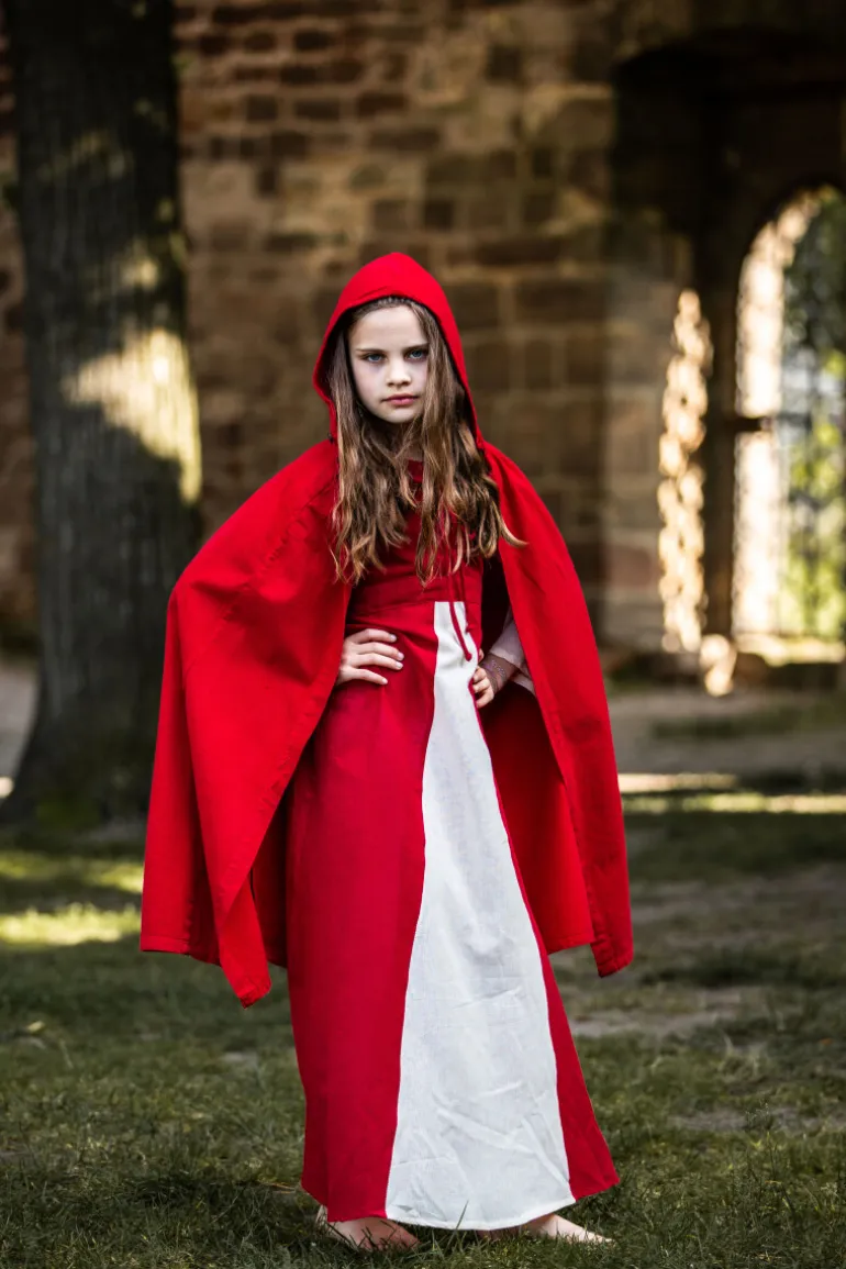 Leonardo Carbone Mittelalter Kinderumhang "Cecilia" Rot | Kinder Umhänge | Jungen