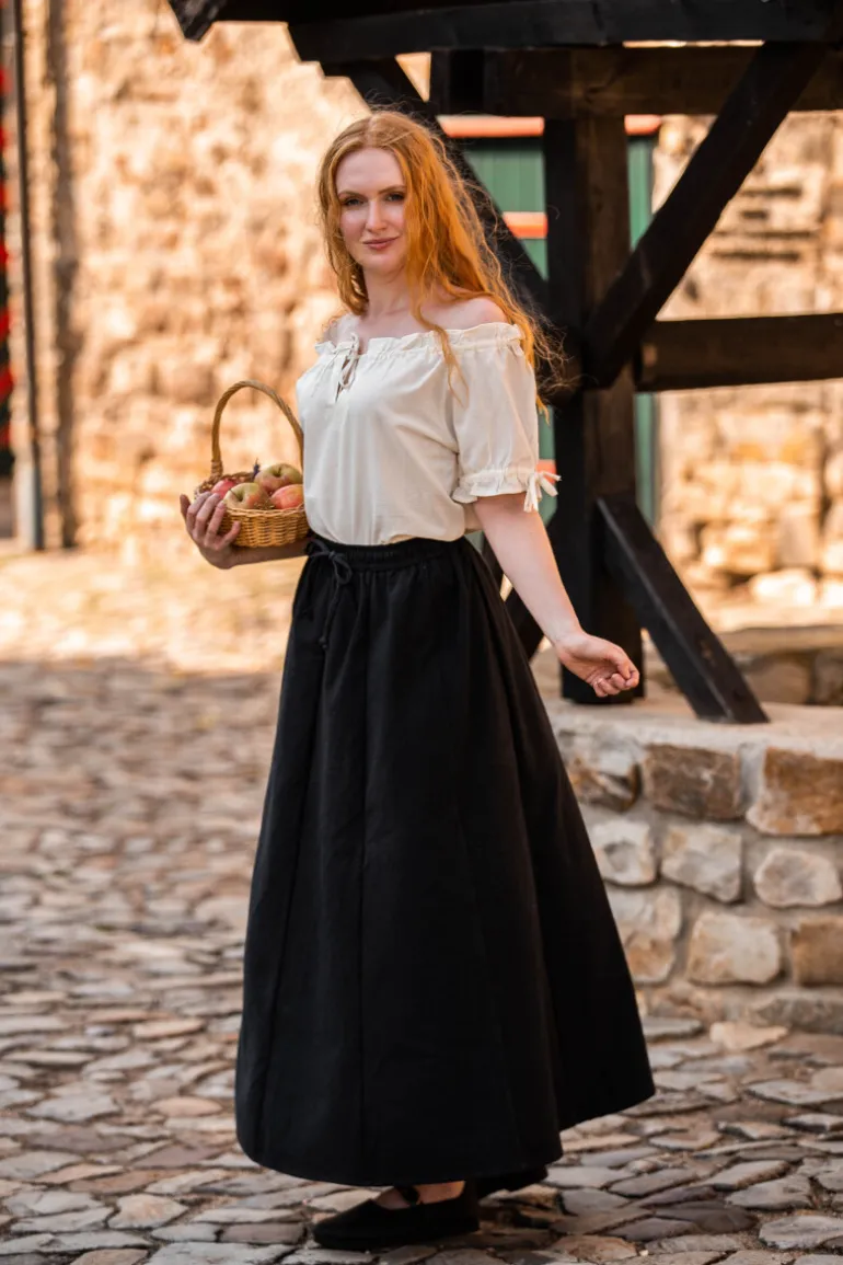 Leonardo Carbone Mittelalter Kurzarmbluse "Otilia" | Damen Blusen