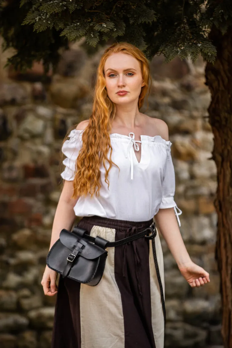 Leonardo Carbone Mittelalter Kurzarmbluse "Otilia" | Damen Blusen