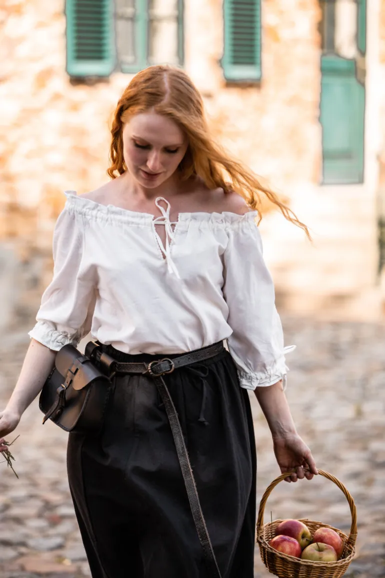 Leonardo Carbone Mittelalter Kurzarmbluse "Sandra" | Damen Blusen