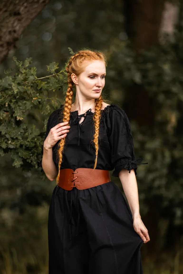 Leonardo Carbone Mittelalter Kurzarmbluse "Sandra" | Damen Blusen