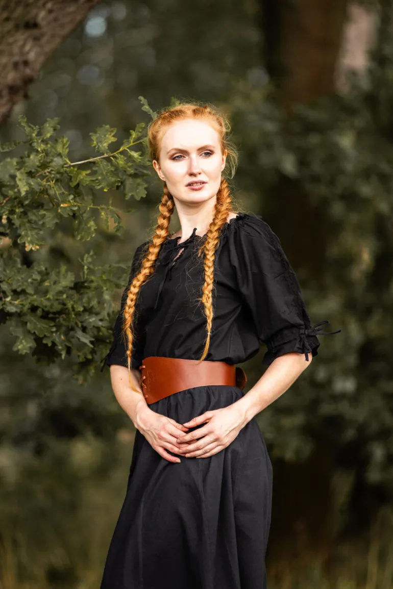 Leonardo Carbone Mittelalter Kurzarmbluse "Sandra" | Damen Blusen