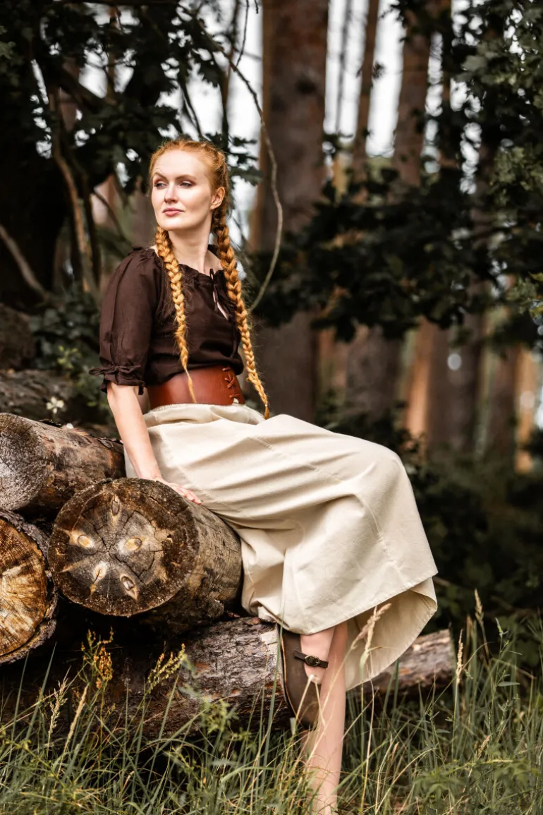 Leonardo Carbone Mittelalter Kurzarmbluse "Vera" | Damen Blusen