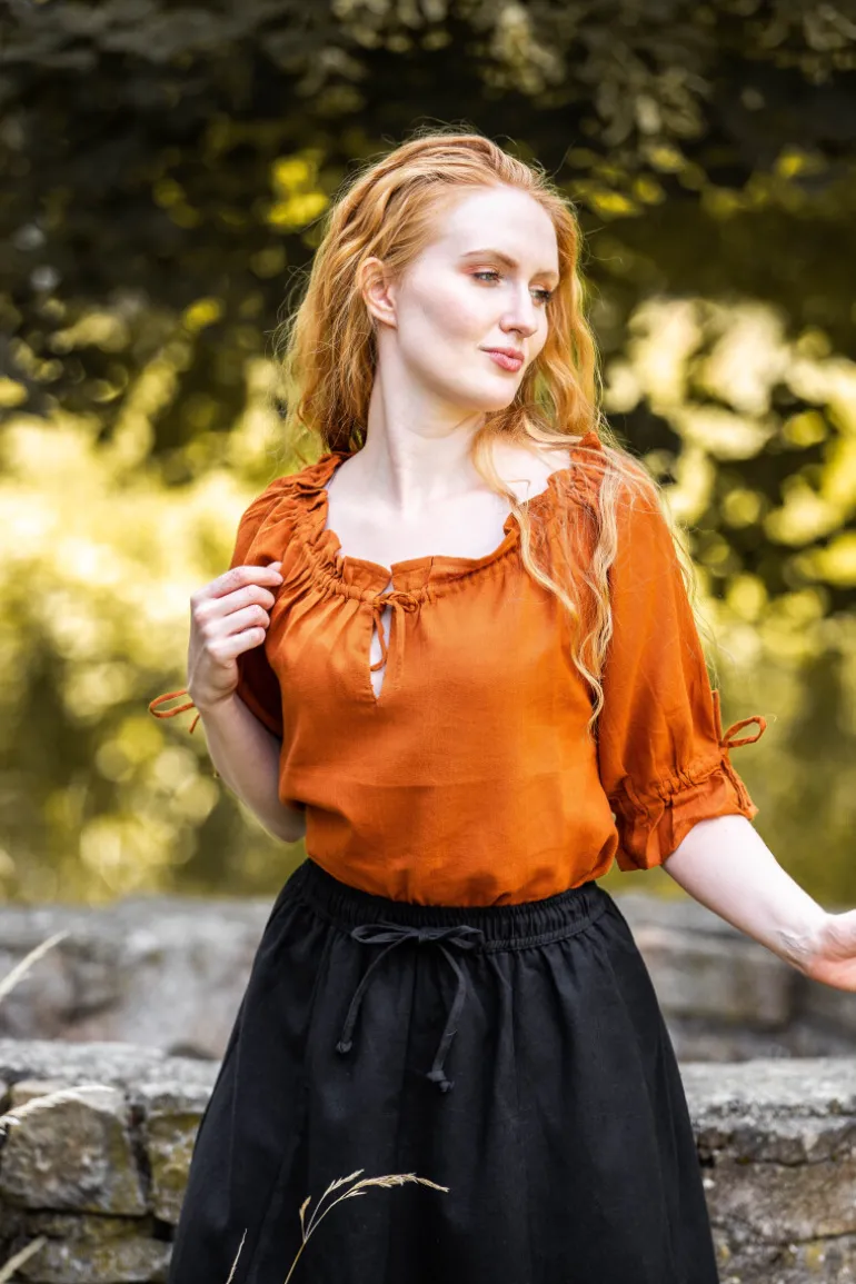 Leonardo Carbone Mittelalter Kurzarmbluse "Vera" | Damen Blusen