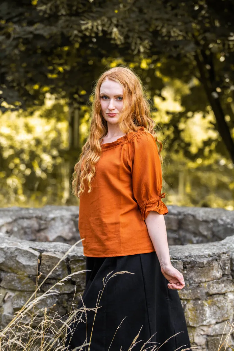 Leonardo Carbone Mittelalter Kurzarmbluse "Vera" | Damen Blusen