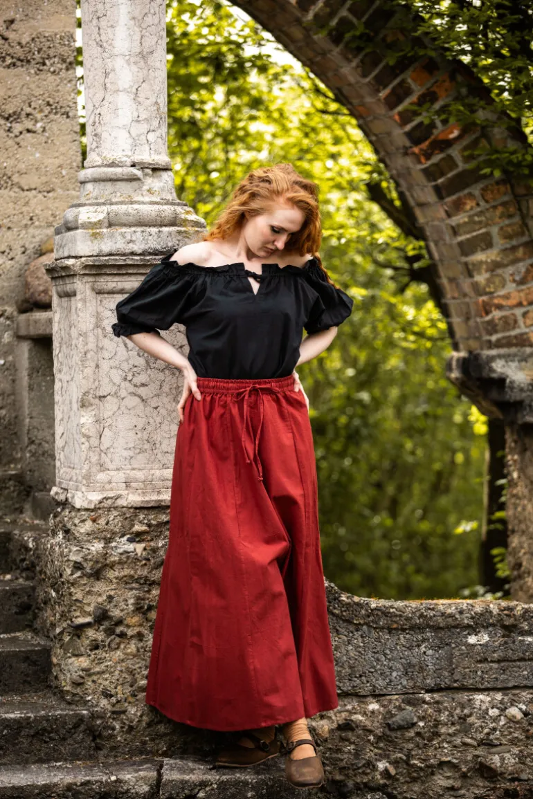 Leonardo Carbone Mittelalter Kurzarmbluse "Verena" | Damen Blusen
