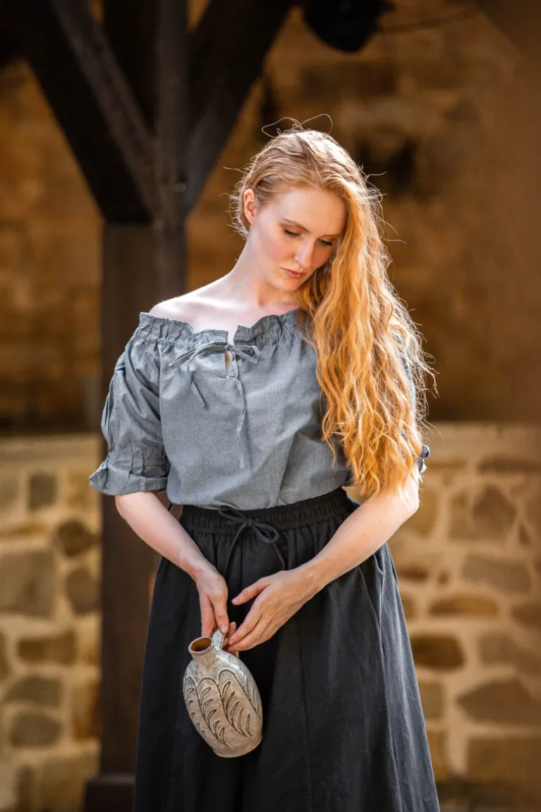 Leonardo Carbone Mittelalter Kurzarmbluse "Verena" | Damen Blusen