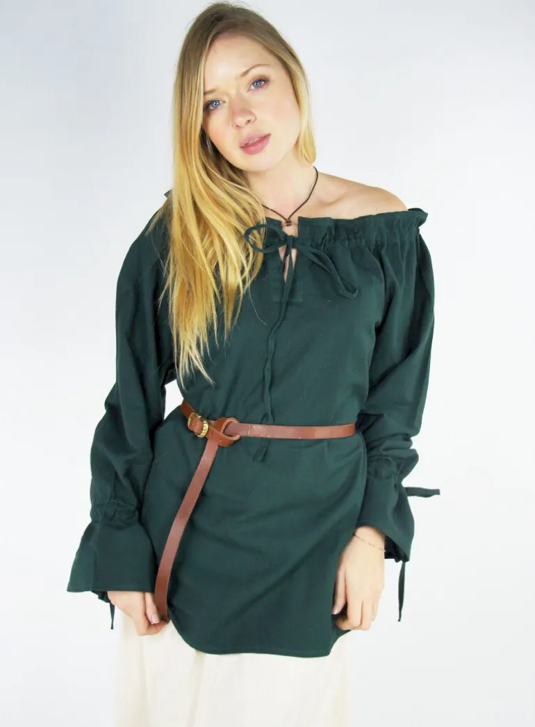 mittelalterbluse_morgan_grn_12.webp Leonardo Carbone Mittelalterbluse "Morgan" | Damen Blusen