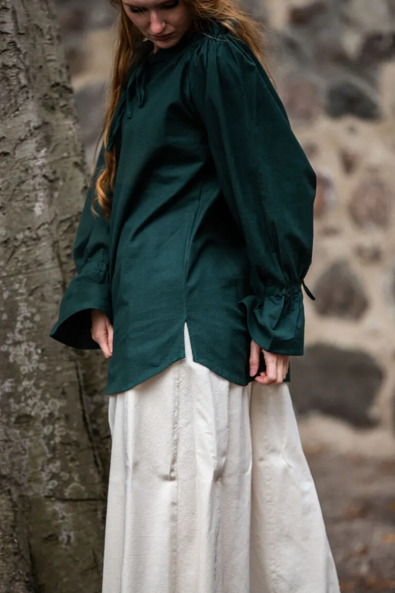 mittelalterbluse_morgan_grn_4.webp Leonardo Carbone Mittelalterbluse "Morgan" | Damen Blusen