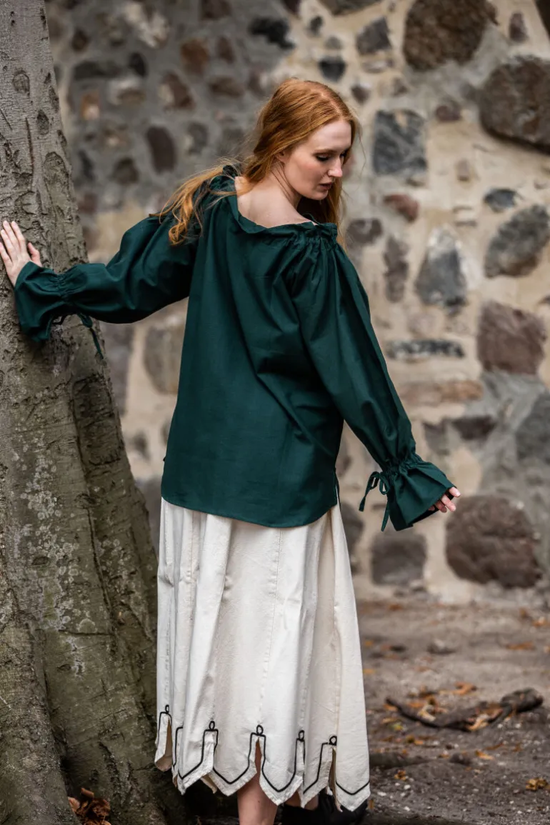 mittelalterbluse_morgan_grn_5.webp Leonardo Carbone Mittelalterbluse "Morgan" | Damen Blusen