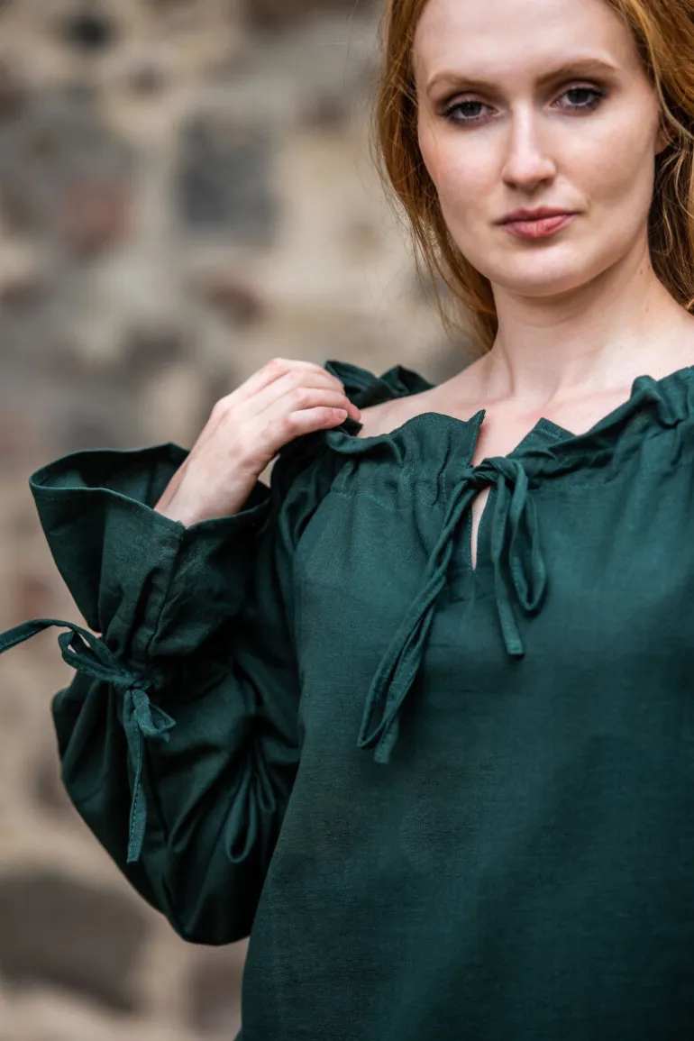 mittelalterbluse_morgan_grn_6.webp Leonardo Carbone Mittelalterbluse "Morgan" | Damen Blusen