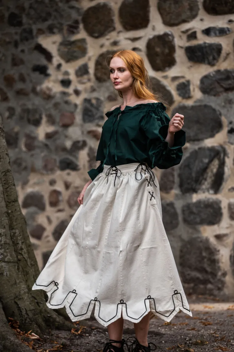 mittelalterbluse_morgan_grn_9.webp Leonardo Carbone Mittelalterbluse "Morgan" | Damen Blusen