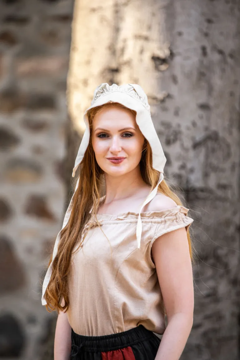 Leonardo Carbone Mittelalter-Bundhaube "Claire" | Damen Kopfbedeckungen