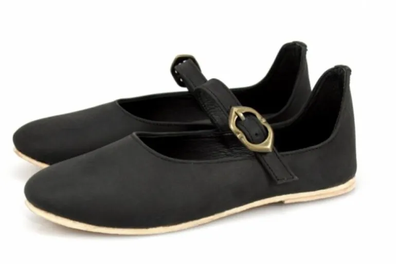 Leonardo Carbone Mittelalter-Damenschuhe "Cecilie" mit Ledersohle | Schuhe