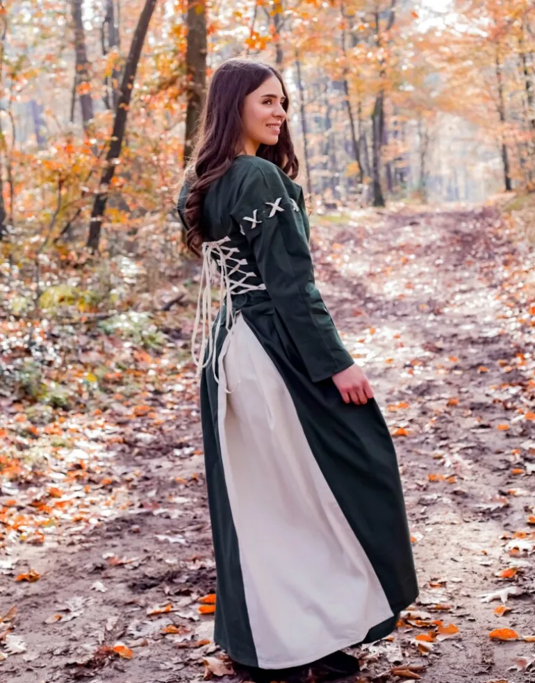 Leonardo Carbone Mittelalterkleid "Larina" Oliv | Damen Kleider