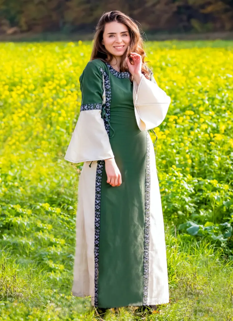 Leonardo Carbone Mittelalterkleid mit Bordüre "Sophie" | Damen Kleider