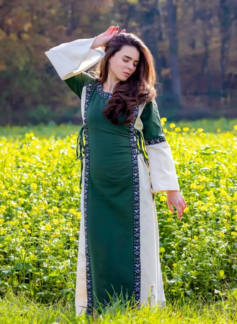 Leonardo Carbone Mittelalterkleid mit Bordüre "Sophie" | Damen Kleider