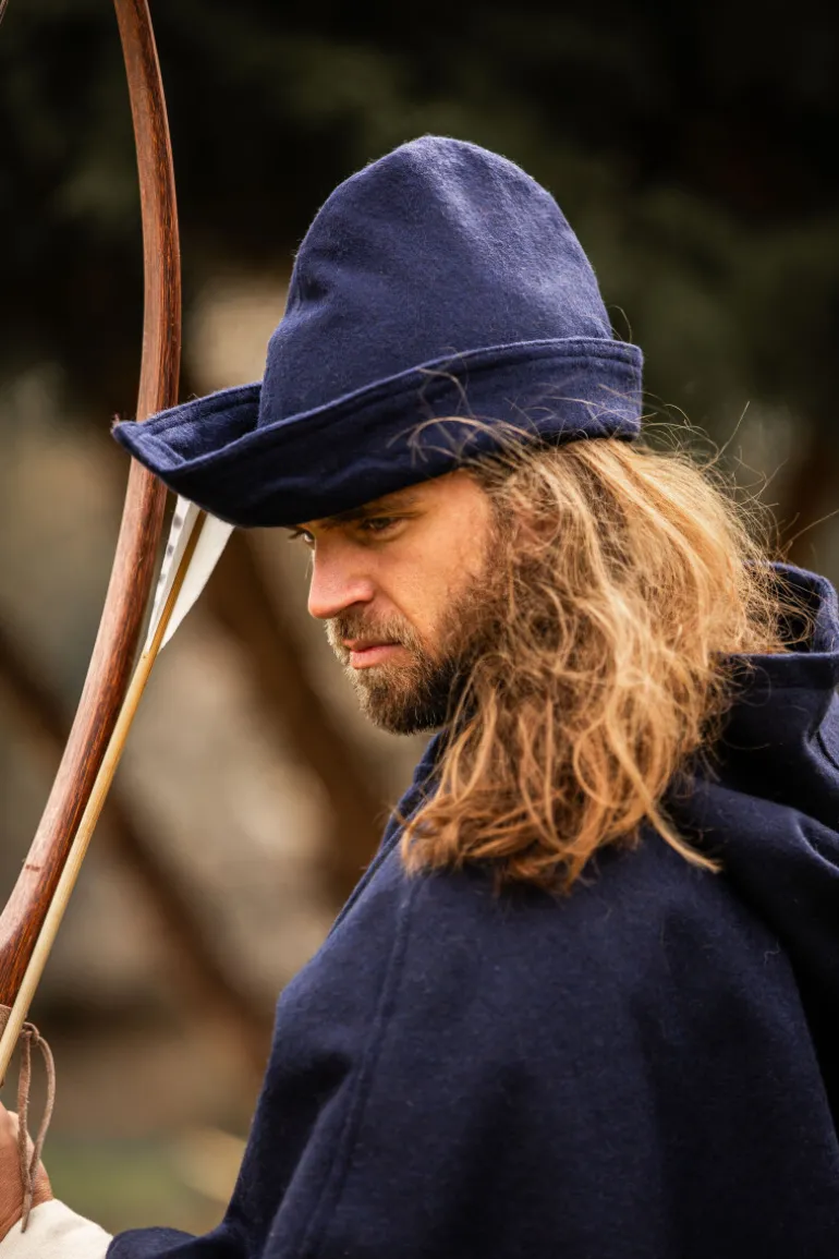 Leonardo Carbone Robin Hood-Hut Blau | Herren Kopfbedeckungen