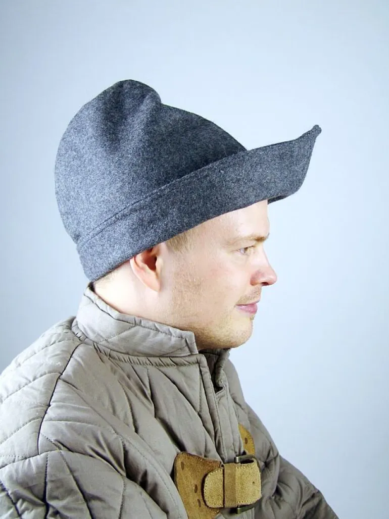 Leonardo Carbone Robin Hood-Hut Grau | Herren Kopfbedeckungen