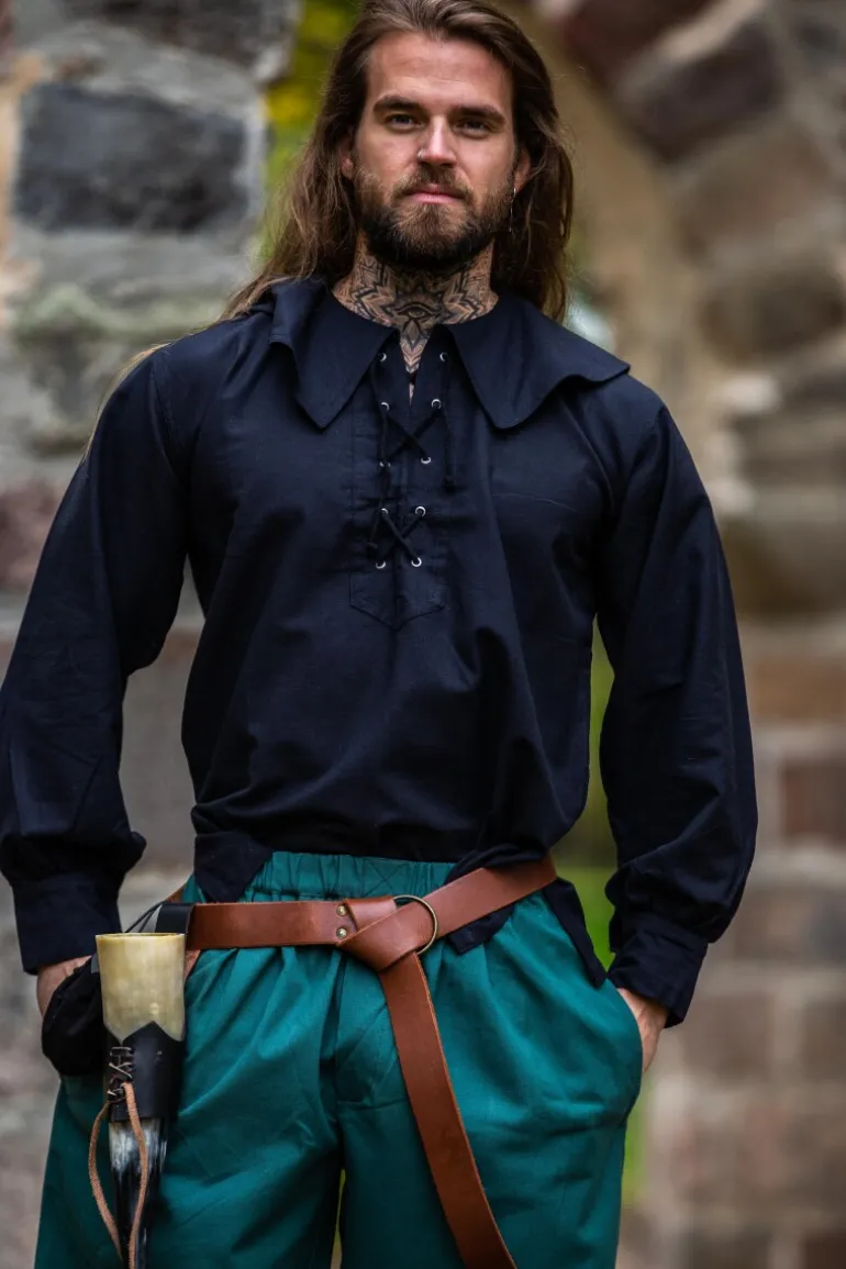 Leonardo Carbone Rundkragenhemd "Athos" | Herren Hemden
