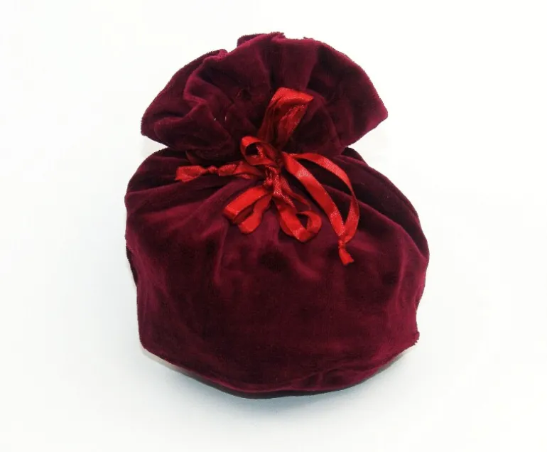 Leonardo Carbone Samtbeutel "Violante" Rot | Taschen / Beutel