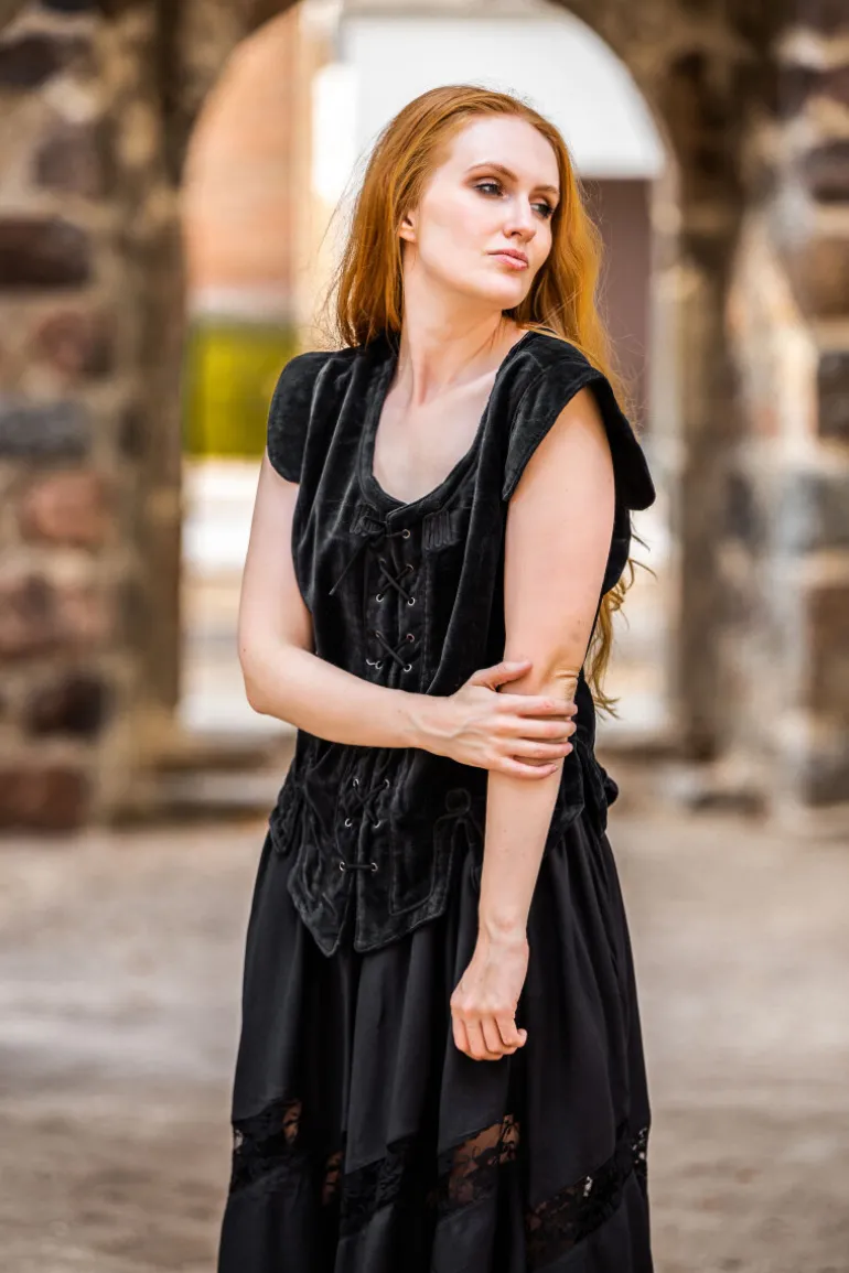 Leonardo Carbone Samt-Miederweste "Adrienne" | Damen Mieder / Jacken