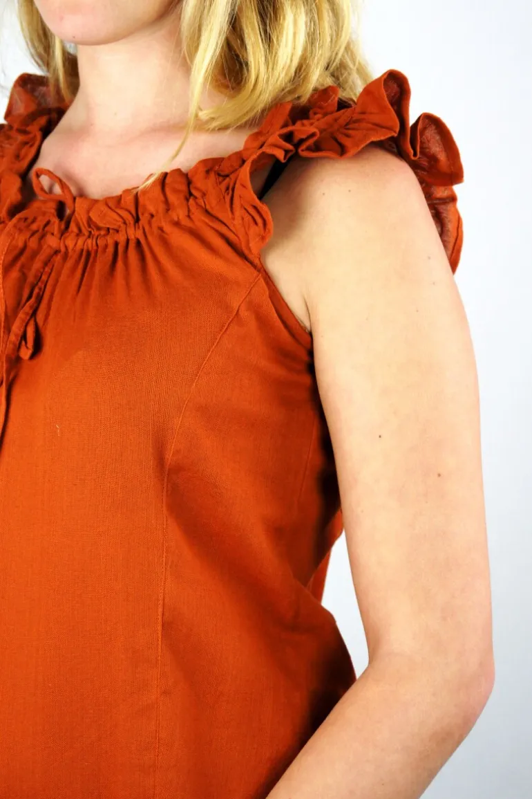 Leonardo Carbone Sommerbluse mit Rüsche "Lotte" | Damen Blusen