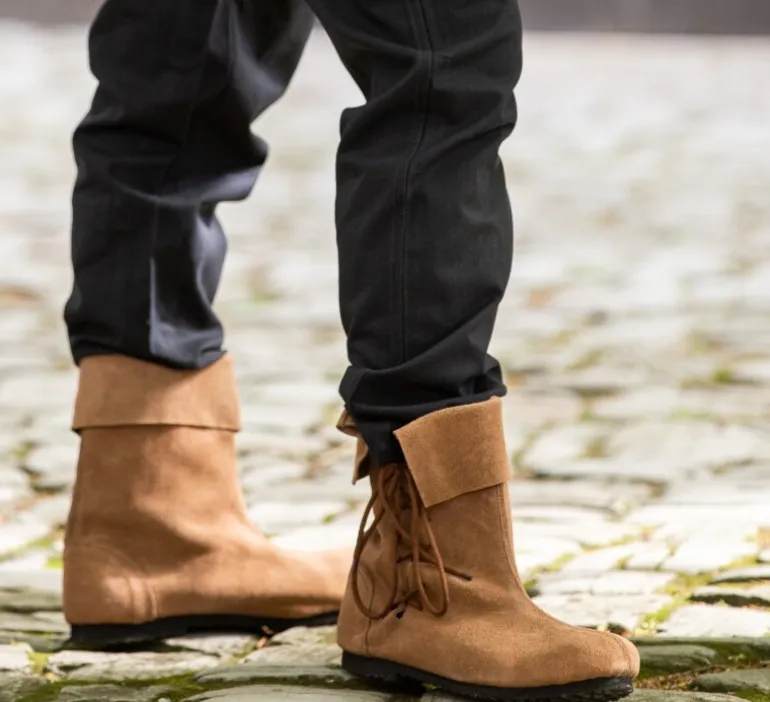 Leonardo Carbone Stulpenstiefel aus Wildleder "Sigurd" | Schuhe