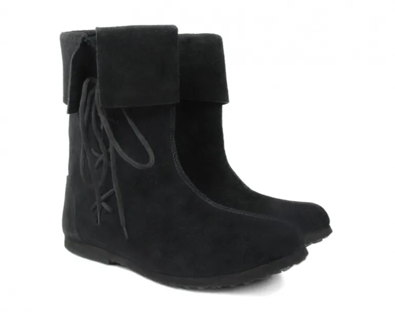 Leonardo Carbone Stulpenstiefel aus Wildleder "Sigurd" | Schuhe