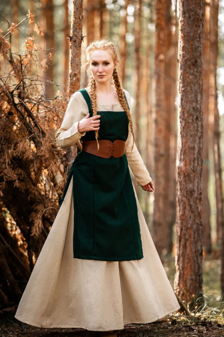 Leonardo Carbone Wikinger Überkleid aus Wolle "Aila" | Damen Schürzen / Überkleider