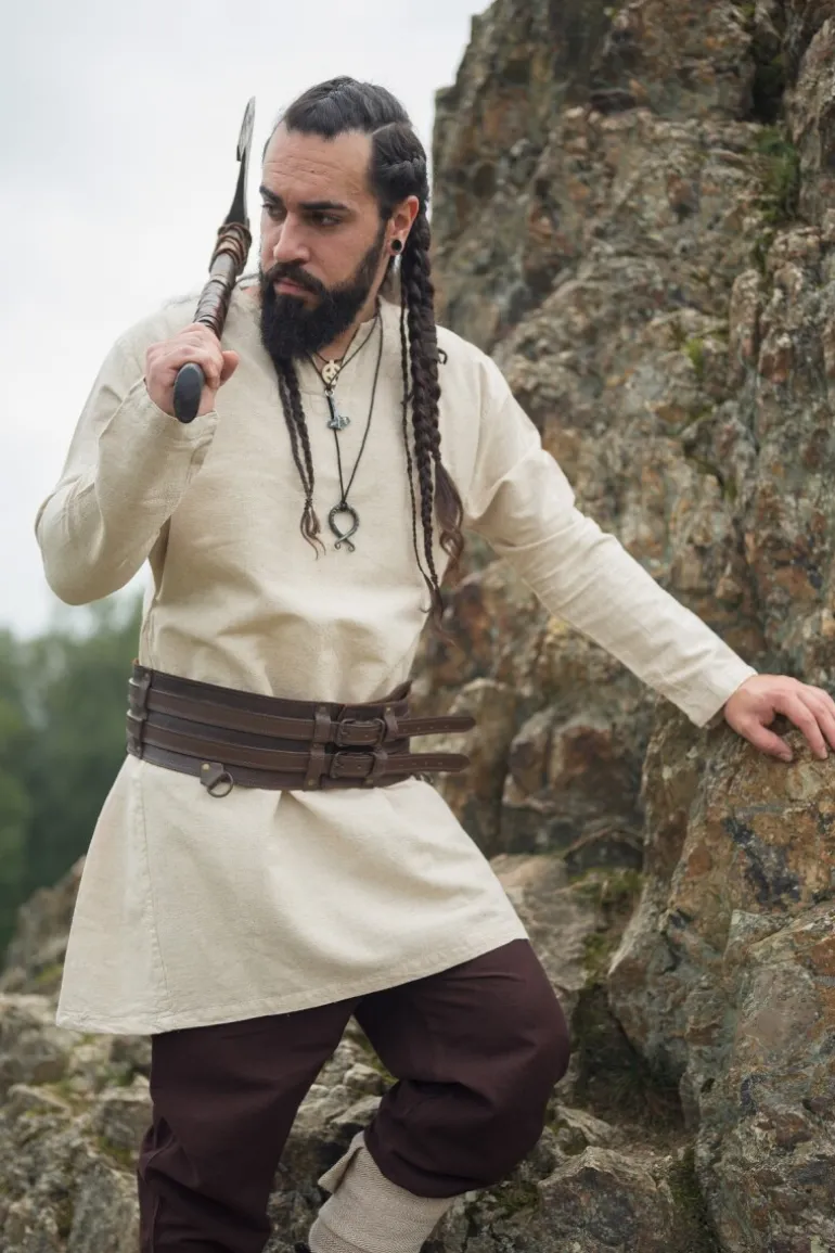 Leonardo Carbone Wikinger Leinentunika "Ragnar" | Herren Tuniken