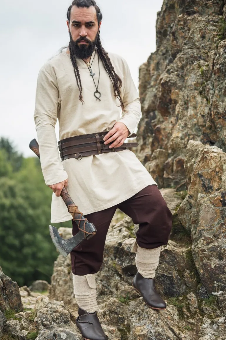 Leonardo Carbone Wikinger Leinentunika "Ragnar" | Herren Tuniken
