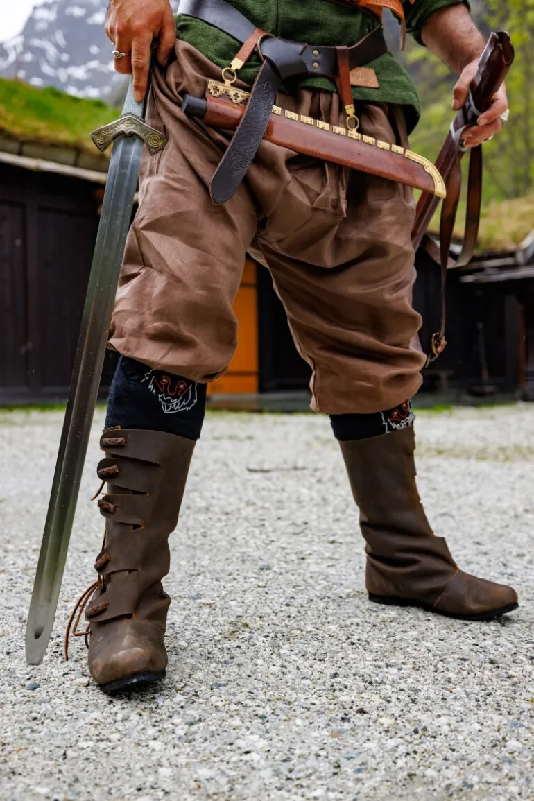 Leonardo Carbone Wikinger Rushose Leinen "Wodan" | Herren Hosen