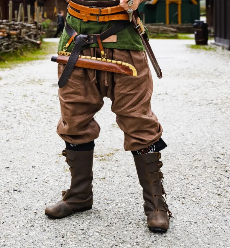 Leonardo Carbone Wikinger Rushose Leinen "Wodan" | Herren Hosen