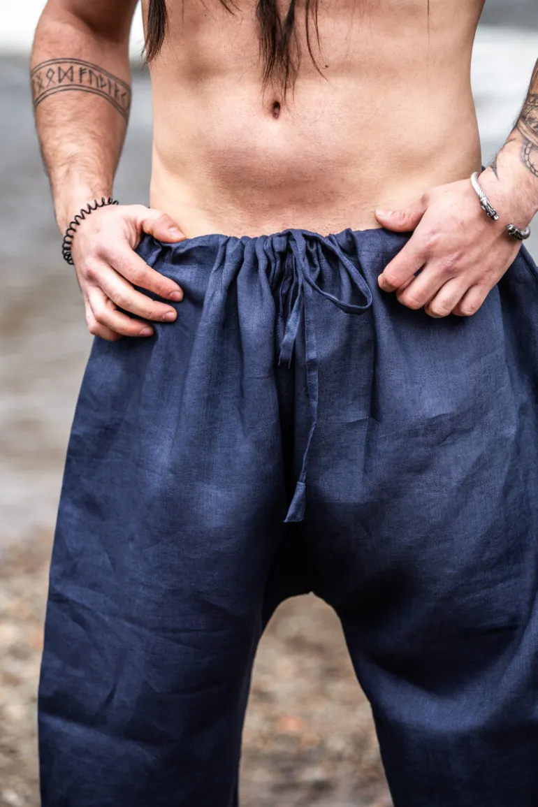 Leonardo Carbone Wikinger Rushose Leinen "Wodan" | Herren Hosen
