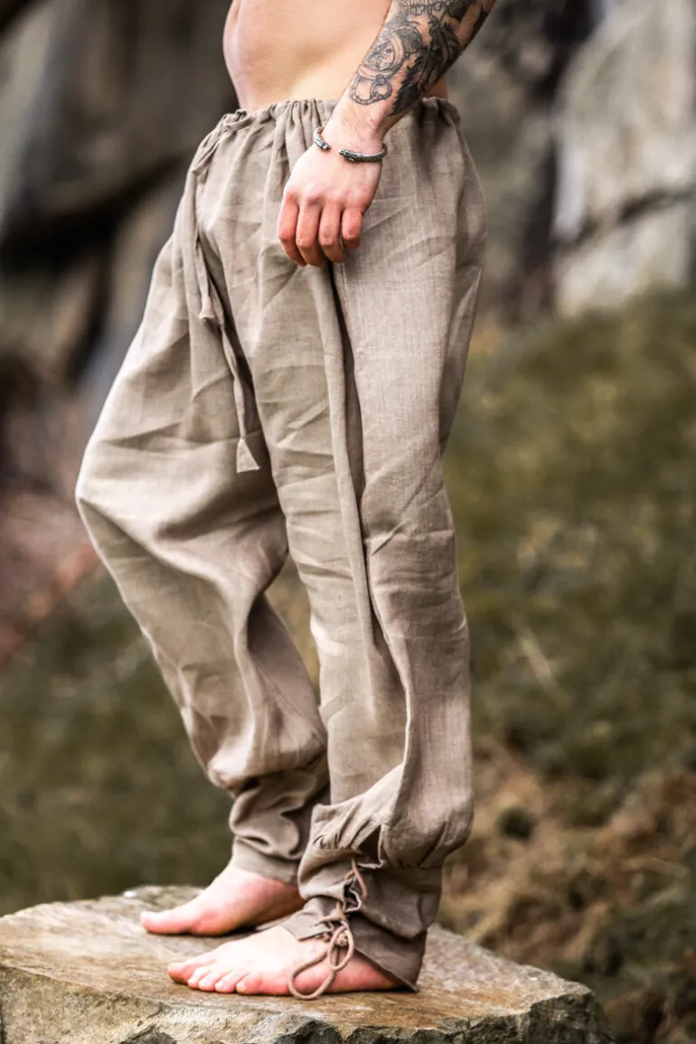 Leonardo Carbone Wikinger Rushose Leinen "Wodan" | Herren Hosen