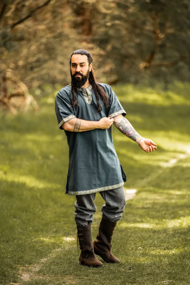 Leonardo Carbone Wikinger Tunika kurzarm "Njal" | Herren Tuniken