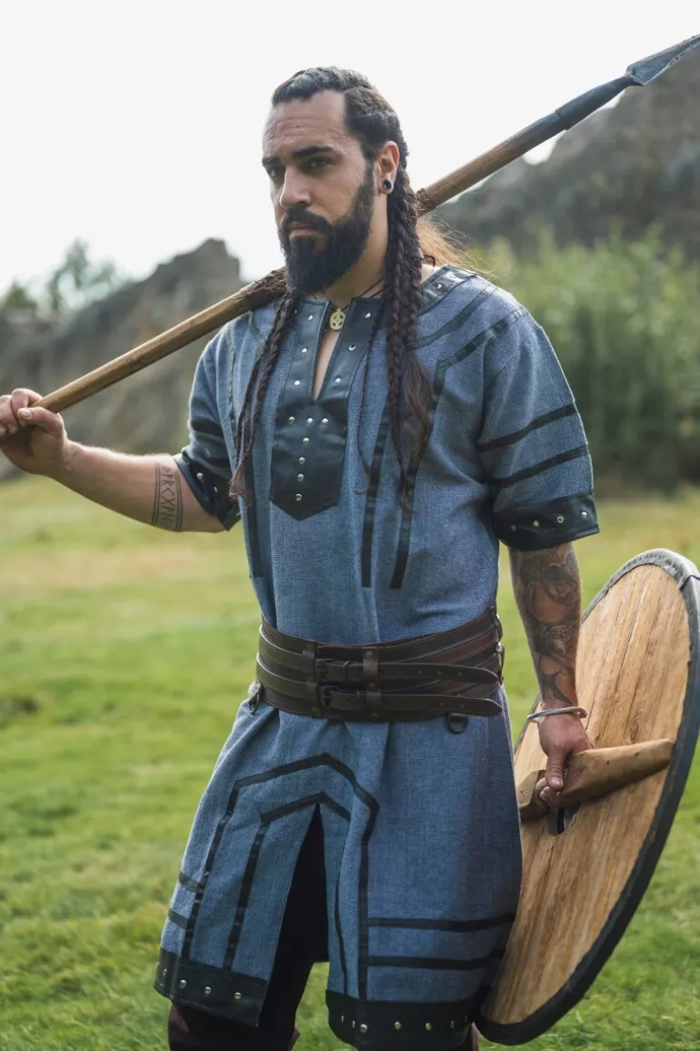 Leonardo Carbone Wikinger Tunika kurzarm "Rollo" | Herren Tuniken